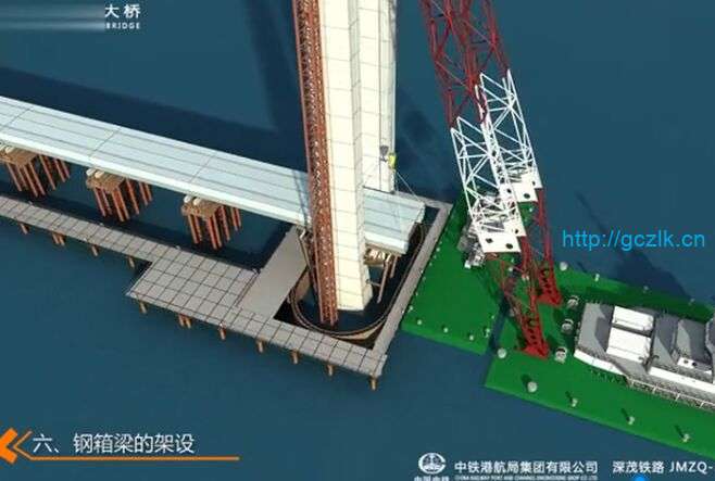 谭江特大桥施工动画