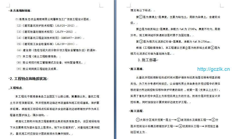 基坑开挖、边坡支护专项施工方案