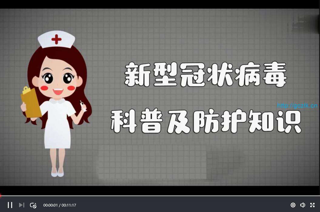 新型冠状病毒肺炎科普及防护知识教育视频