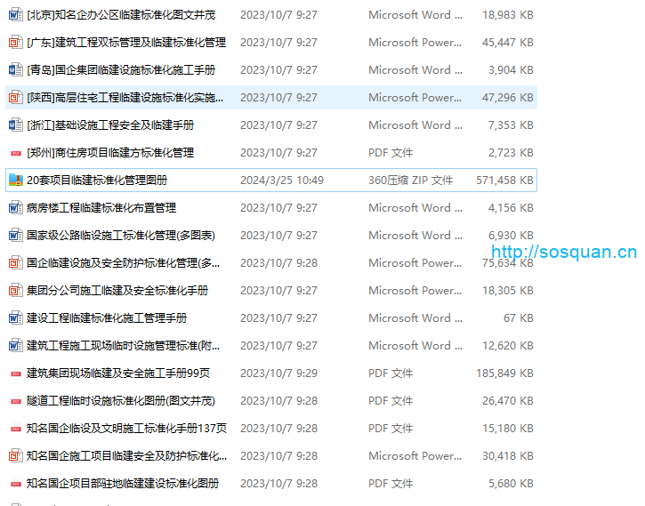 20套项目临建标准化管理图册