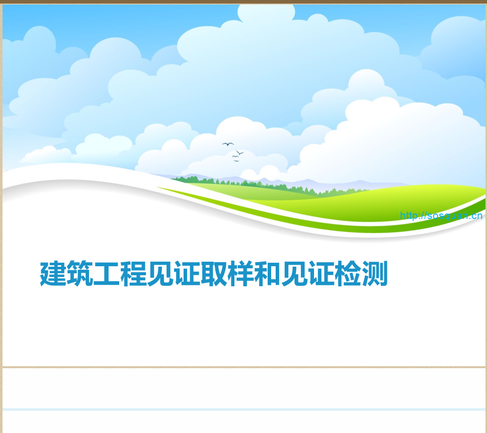 建筑工程见证取样和见证检测